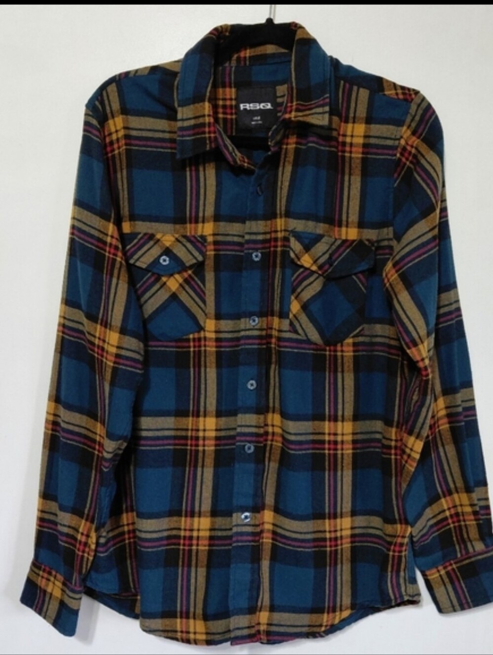 RSQ Plaid Long Sleeve Shirt Small